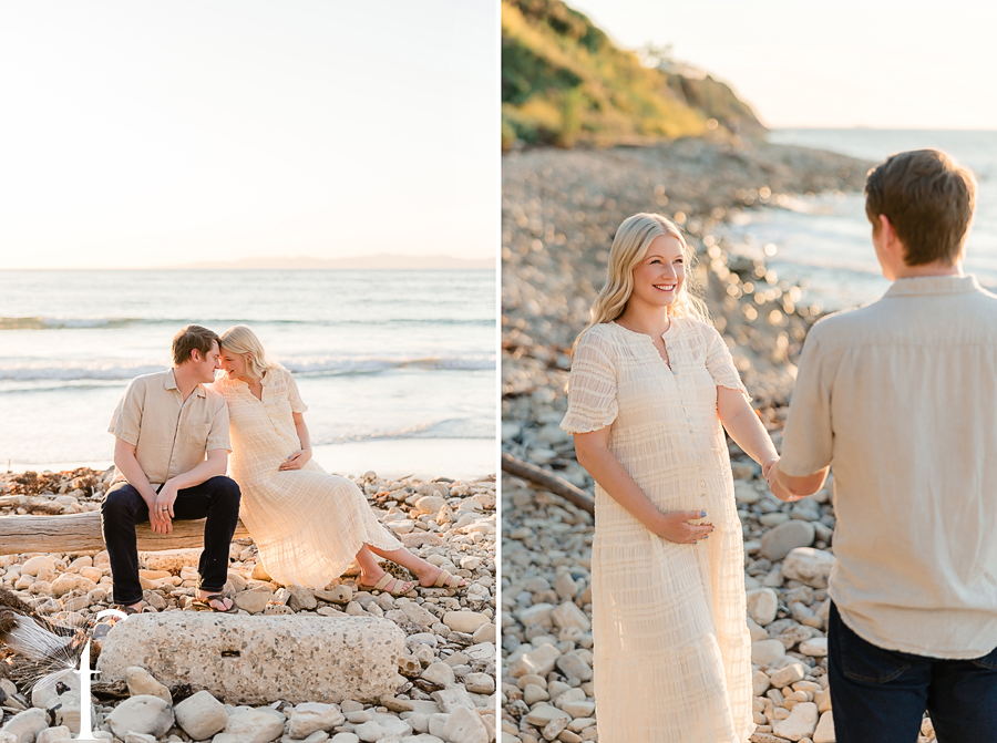 RAT Beach Maternity Portraits | Janessa & Ryan