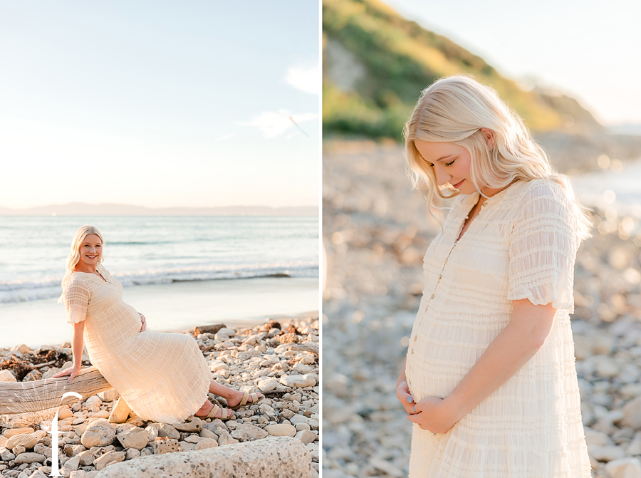RAT Beach Maternity Portraits | Janessa & Ryan