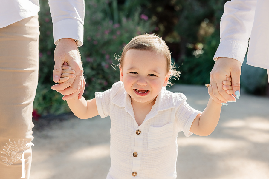 South Coast Botanic Garden Gender Reveal Portraits | Howe Family 