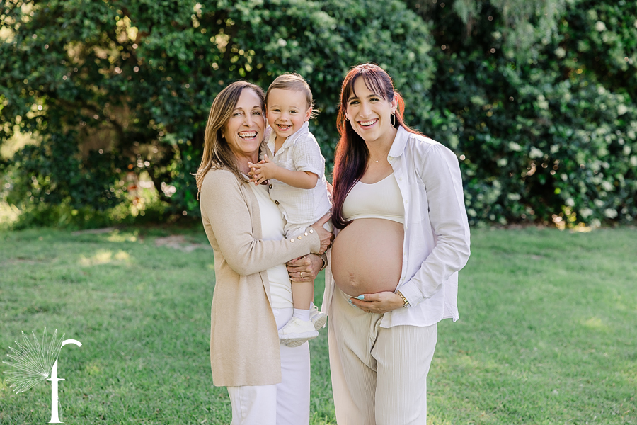 South Coast Botanic Garden Gender Reveal Portraits | Howe Family 