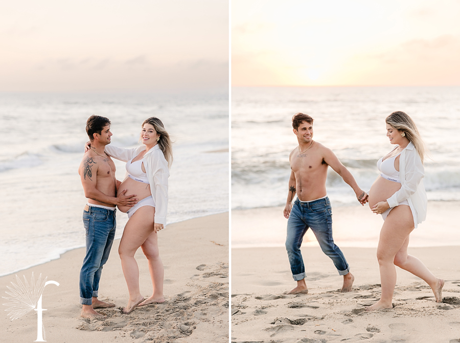 Torrance Beach Maternity | Tati & David 
