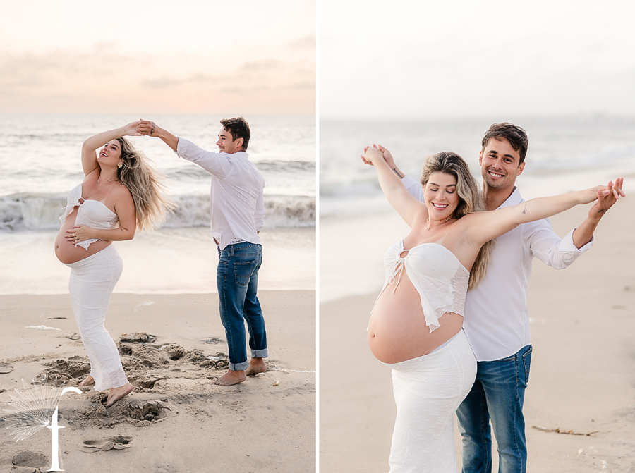 Torrance Beach Maternity | Tati & David 