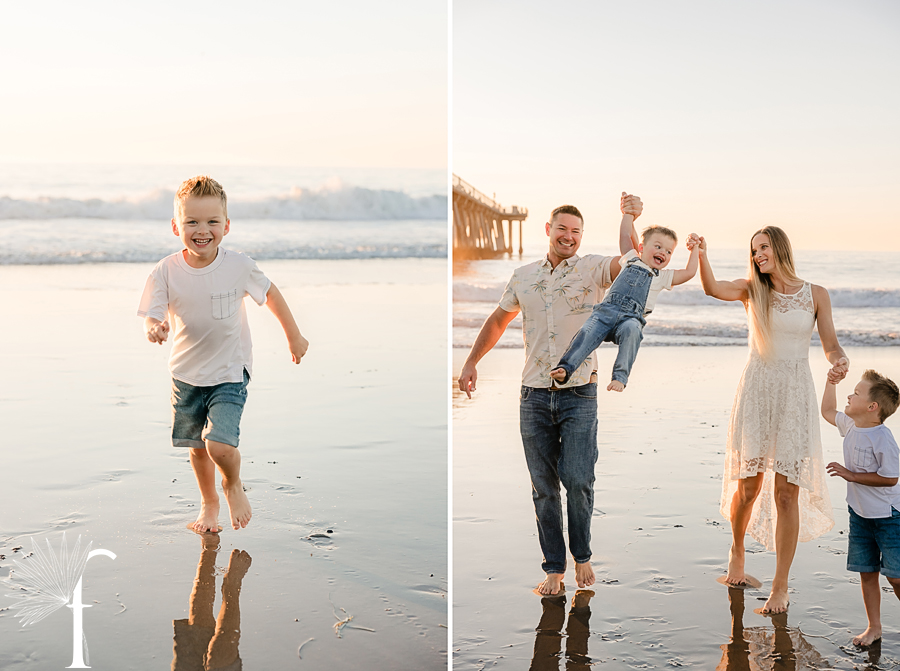 Hermosa Beach Pier Family Portraits | Bergstresser Family 