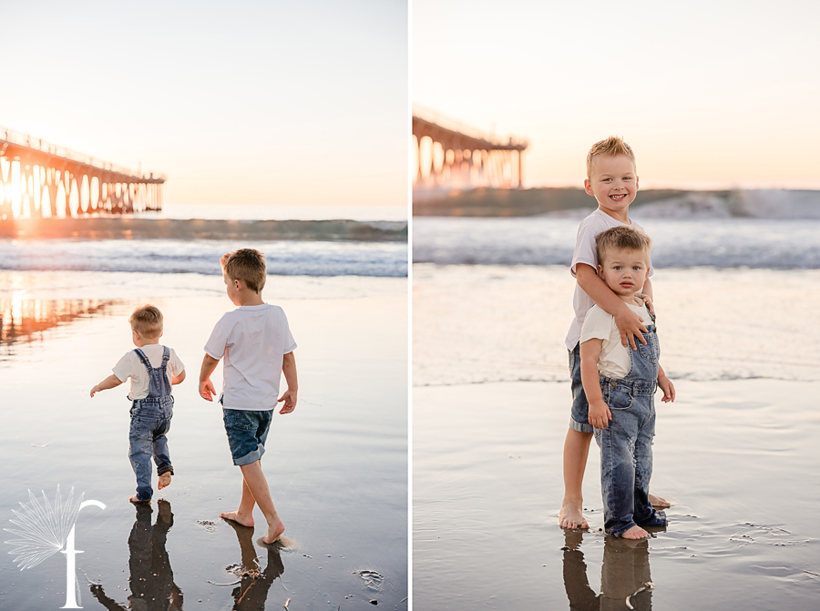 Hermosa Beach Pier Family Portraits | Bergstresser Family 